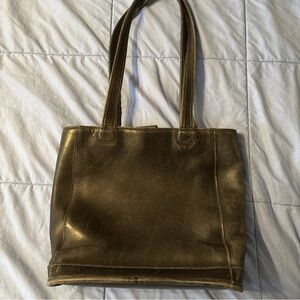 Coach black genuine leather Tote hand shoulder bag 1990s , previously used